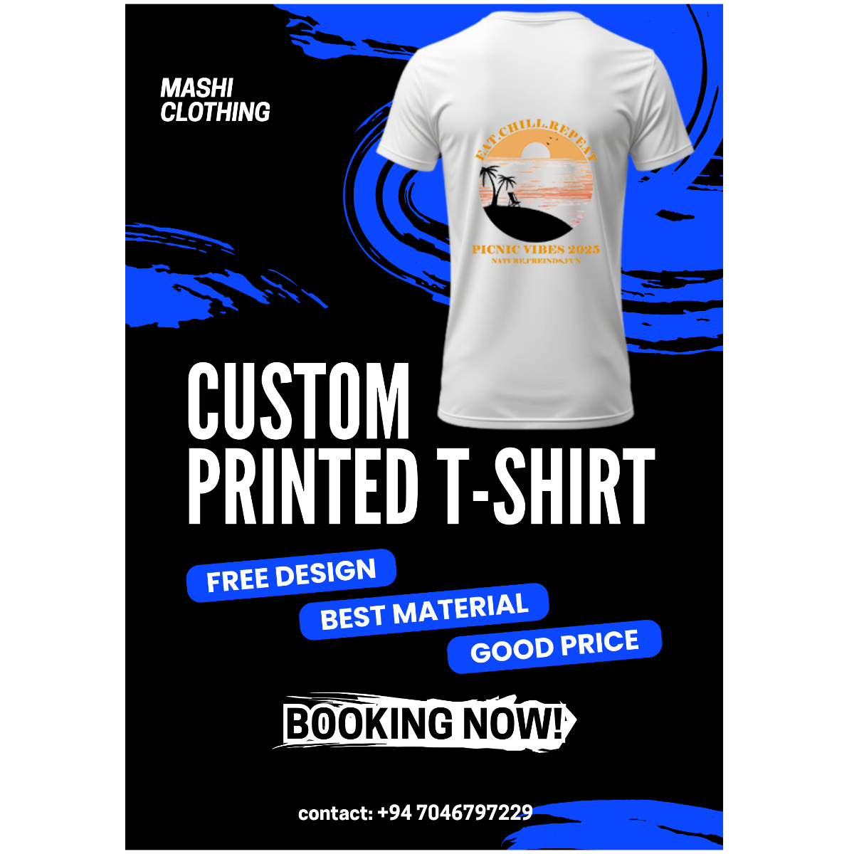 Custom Printed T-Shirt Poster